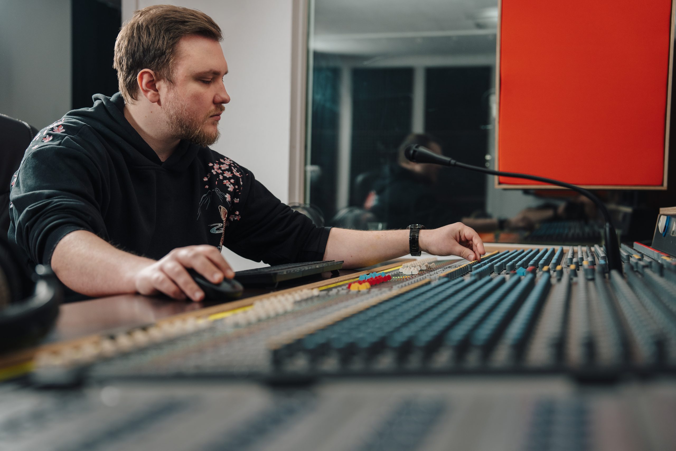 Arbeiten im Tonstudio Giesen